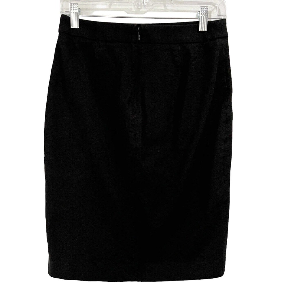 Banana Republic Black Pencil Career Wear Skirt Womens Size 2 Petite - Picture 2 of 4